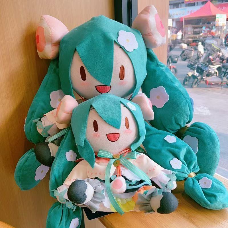 Big Size Magical Hatsune Miku Fufu Plush Toy Flower Miku Doll Children's Room Decoration Collect Plushies Home Decor Girl Fans