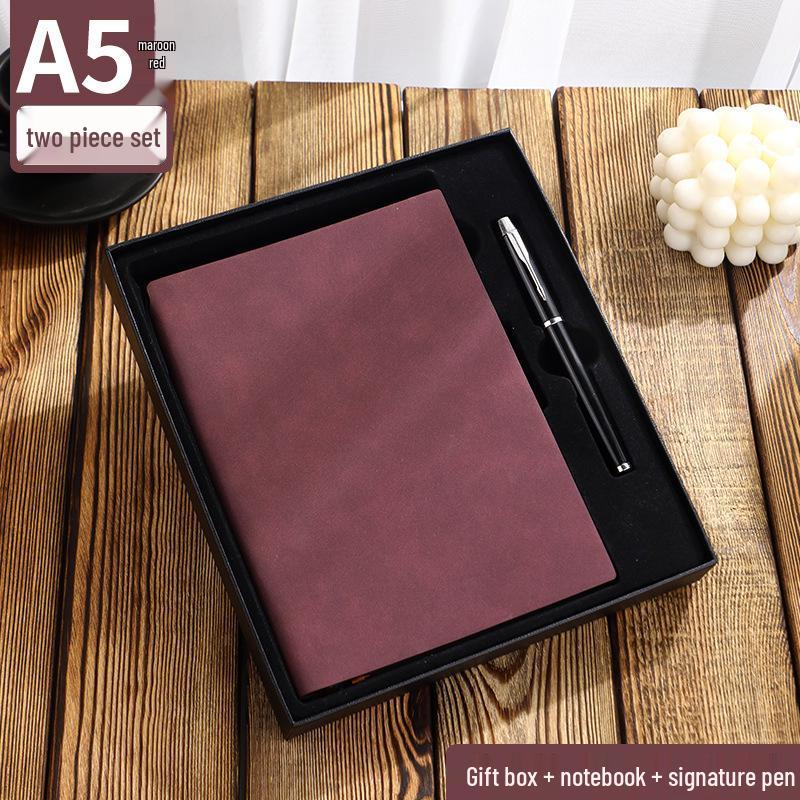 A5 Sheepskin Leather High-End Notebook with Thickened Dowling Paper