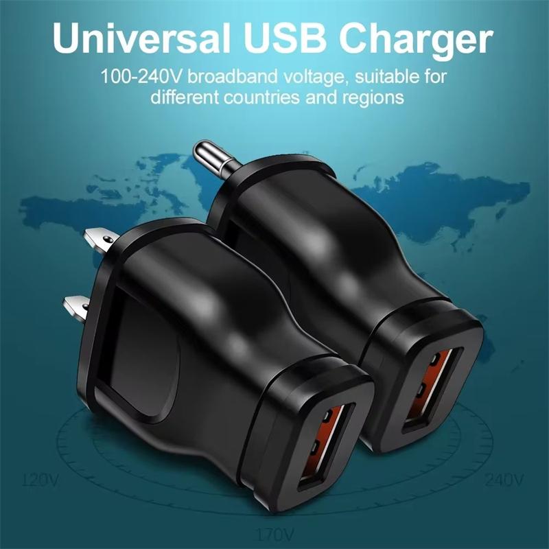 USB Universal Adapter Wall Mobile Phone Charger Travel Power Adapter DC 5V 1A USB Charger For Phones Tablet Computers EU US Plug
