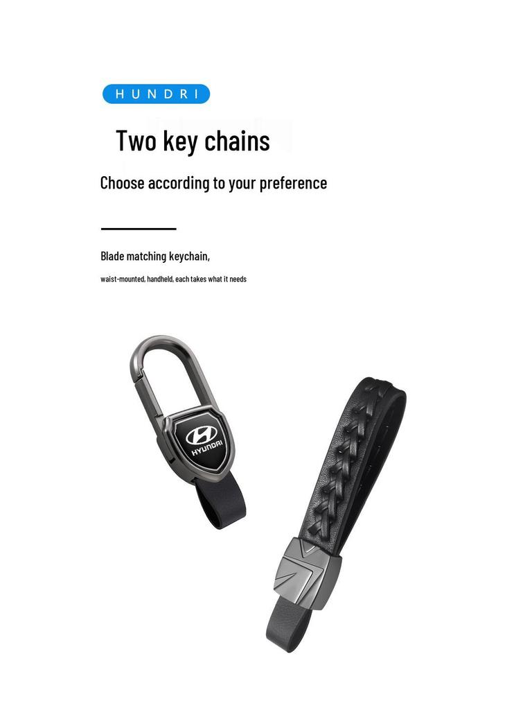 2021 Hyundai Elantra, ix35, ix25, Sonata 8, Festa Key Case - Premium Genuine Leather for Men