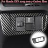 1PCS Car Headlight Switch Buttons Panel Cover Trim for Honda CRV  2024 2025 2026 - ABS Carbon Fiber Sport Interior Accessories