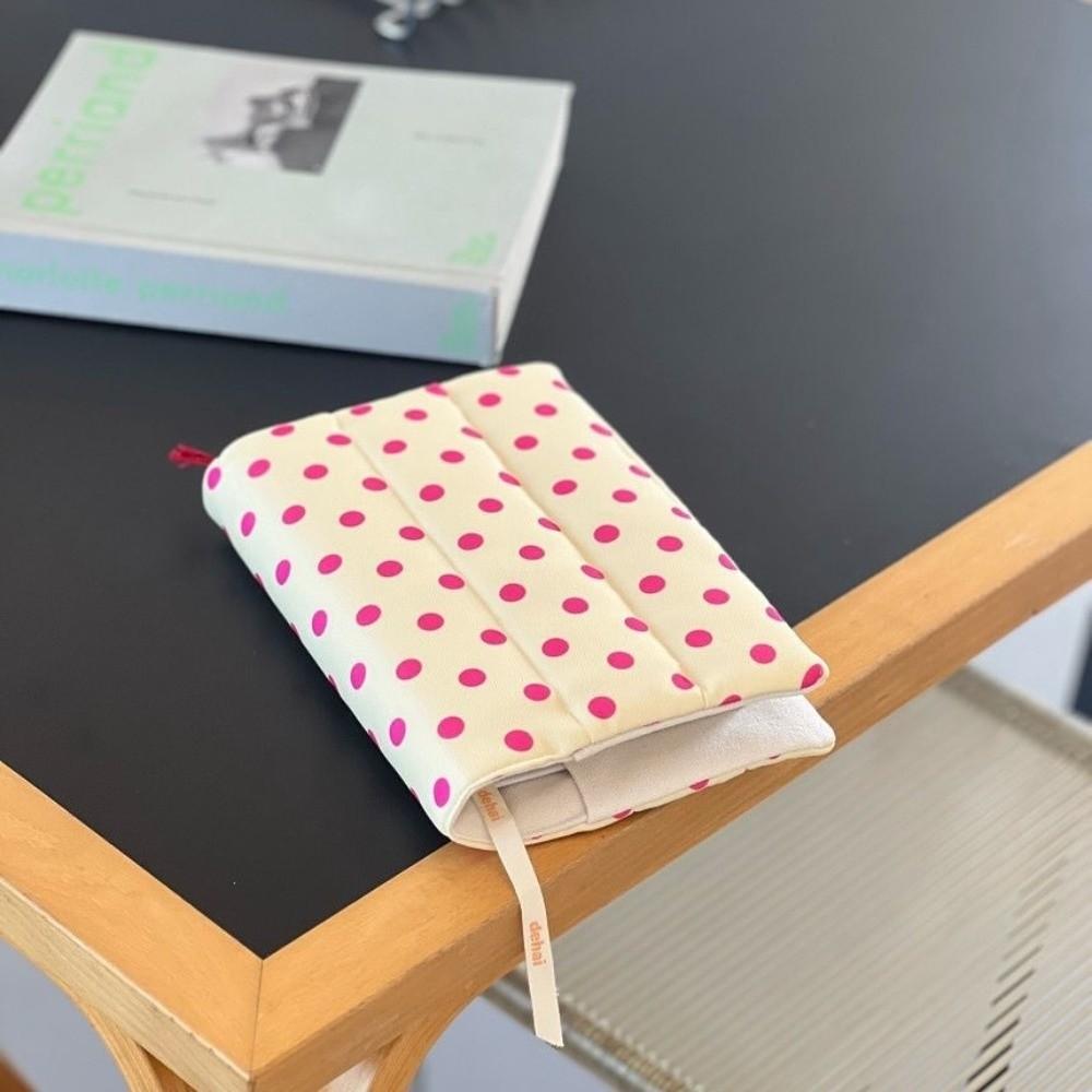 Quilted Fabric Book Cover Stripe Diary Book Jacket Cute Polka Dot Book Protector Student
