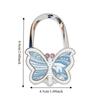 Durable Foldable Butterfly Purse Hook Floral Pattern Portable Handbag Hanger Creative Alloy Handbag Hook for Women