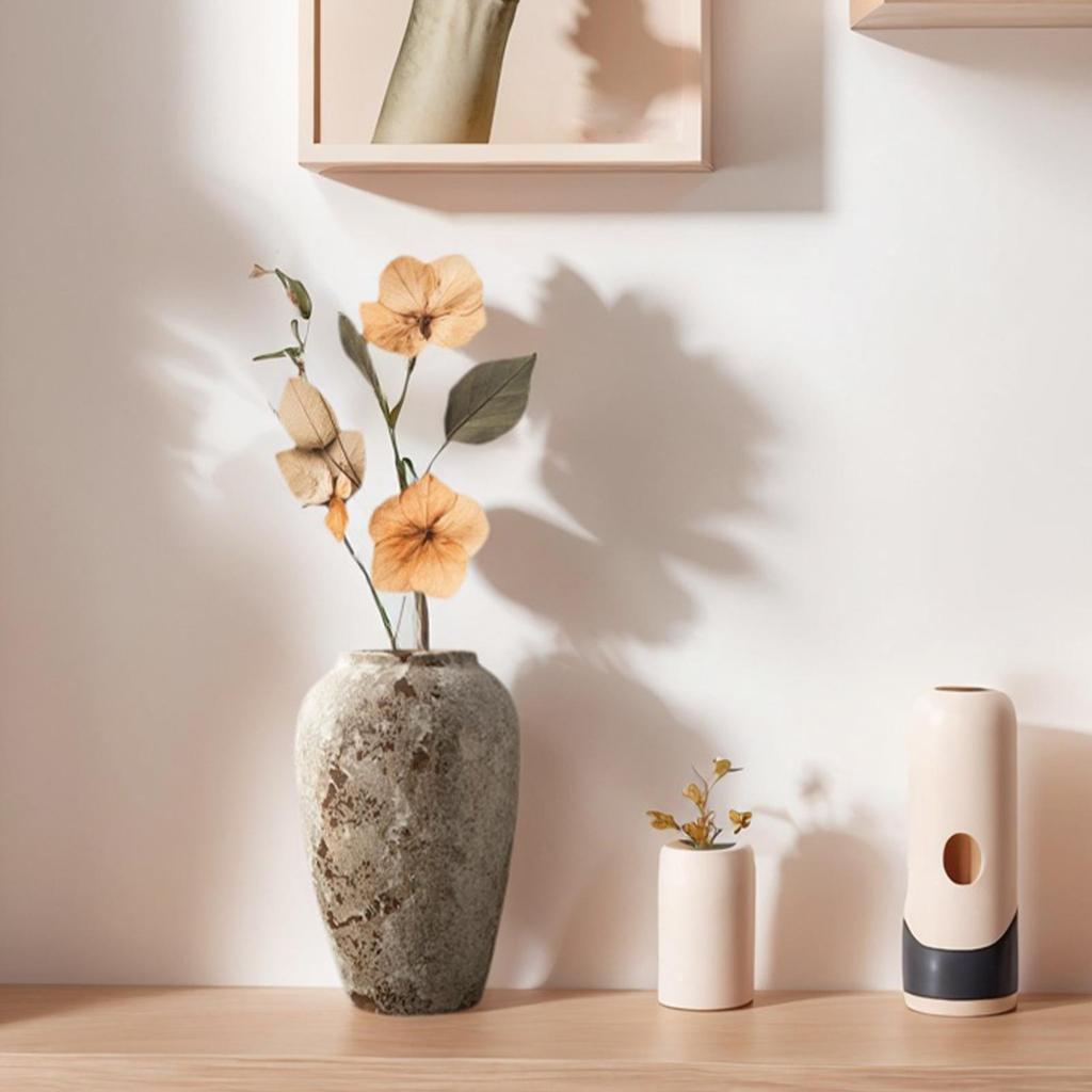 Vintage Vase Ceramic Home Decoration Tall Hydroponic Vase for Interior Designers Collectors Apartment Dressing Table Mantel