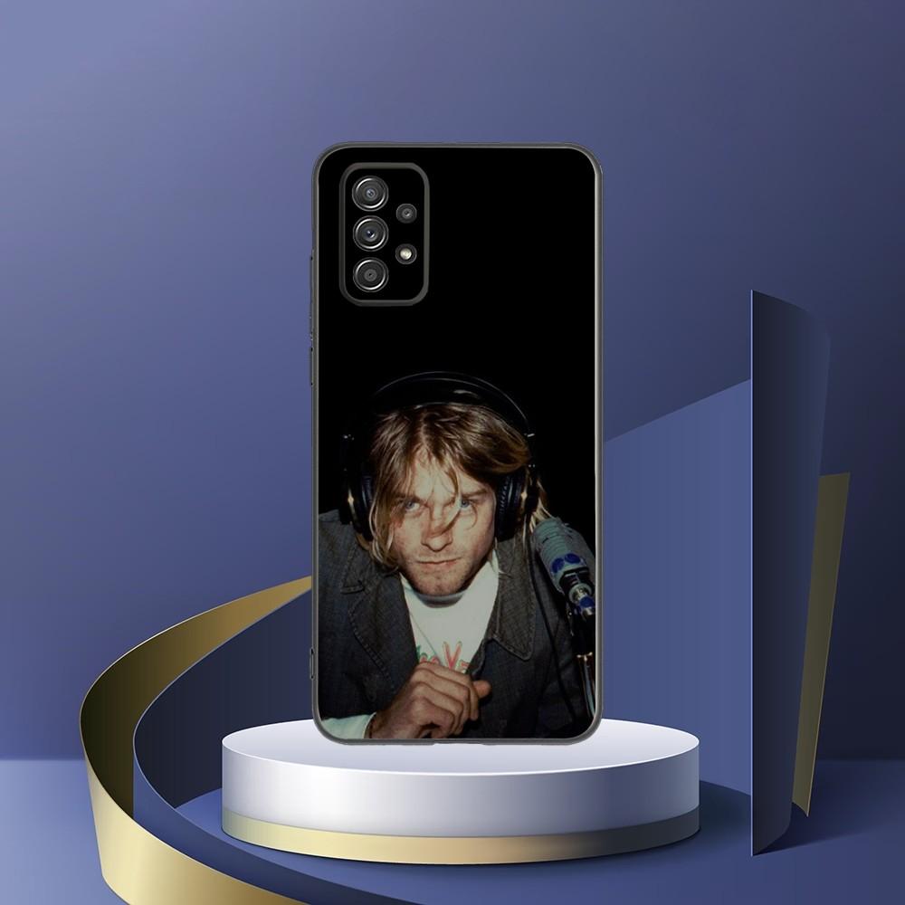 Kurt Cobain  Phone Case For Samsung S24,S23,S22,S21,S20,S10,S10E,S9 Plus FE Note 20 Ultra 10,9 Plus Black