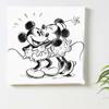 Disney Mickey Mouse Art 30cm x Made in Stylish Interior Living Room Minnie Mouse Sketch Illustration Fabric Panel Panel, 30cm, Japan, Poster, Decor,