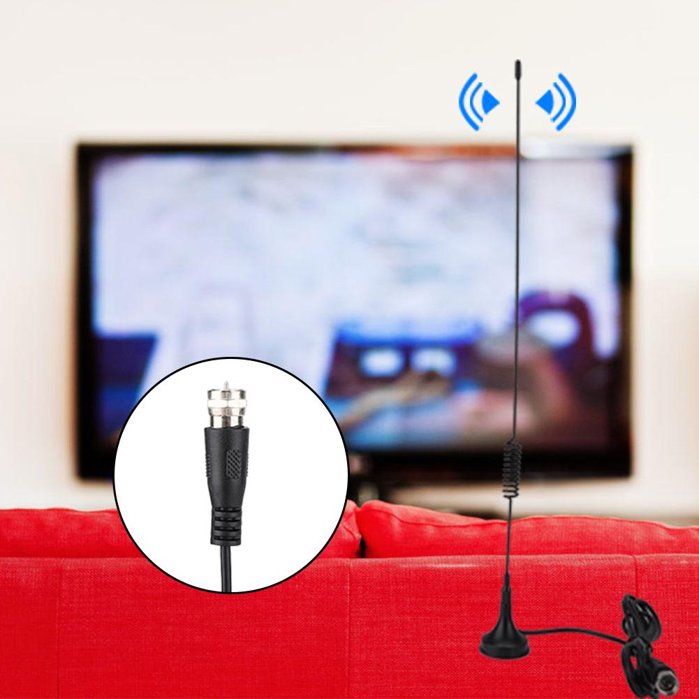 1.5m 10db F Head DVB-T VHF UHF Antenna Car TV Antenna Indoor TV Magnetic Antenna
