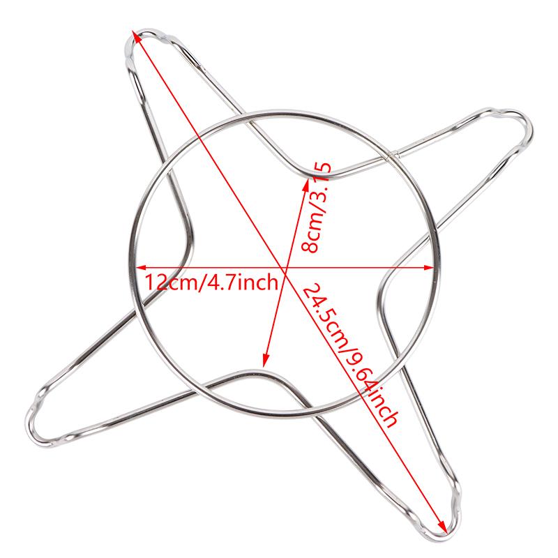 Holder Gas Cooker Support Rack Camping Iron Stove Ring Heat Diffuser Black Pans Coffee Moka Pot Reducer Kitchen Supplies