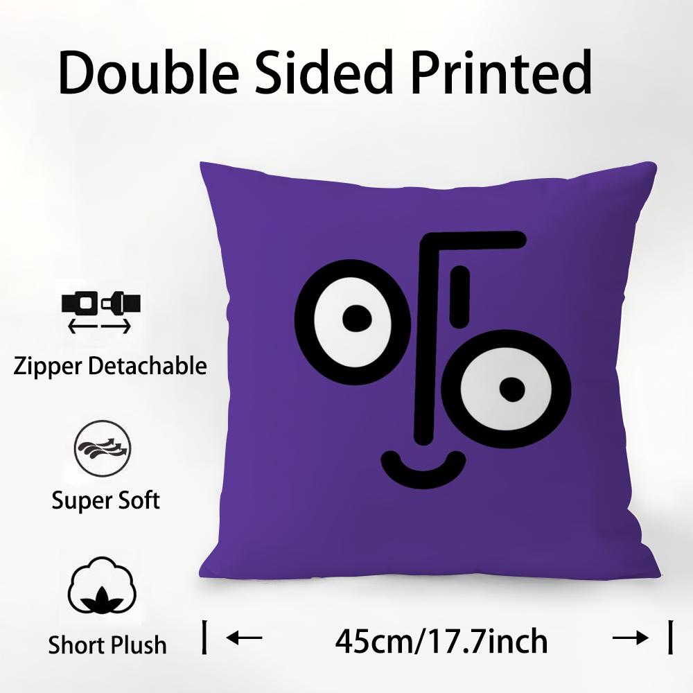 Aesthetic Art J-Jean-Jullien Pillow Case Plush Fabric Soft Double Sided Print Sofa Cushion Cover Throw Pillow Covers