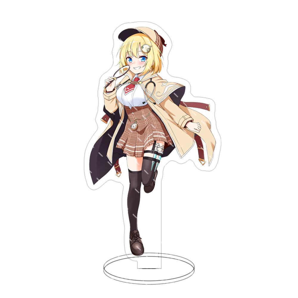 15cm Hololi Virtual Hostess New Cartoon Characters Acrylic Cosplay Stand Model Creative Office Decorations Cute Permanent Recording Fans