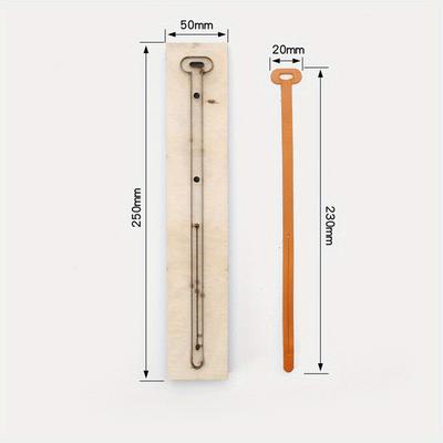 Practical Leather Tools Template for Bag Ornament Long Connecting Belt Leather Cutting Mould DIY Lanyard Handmade Punching Die