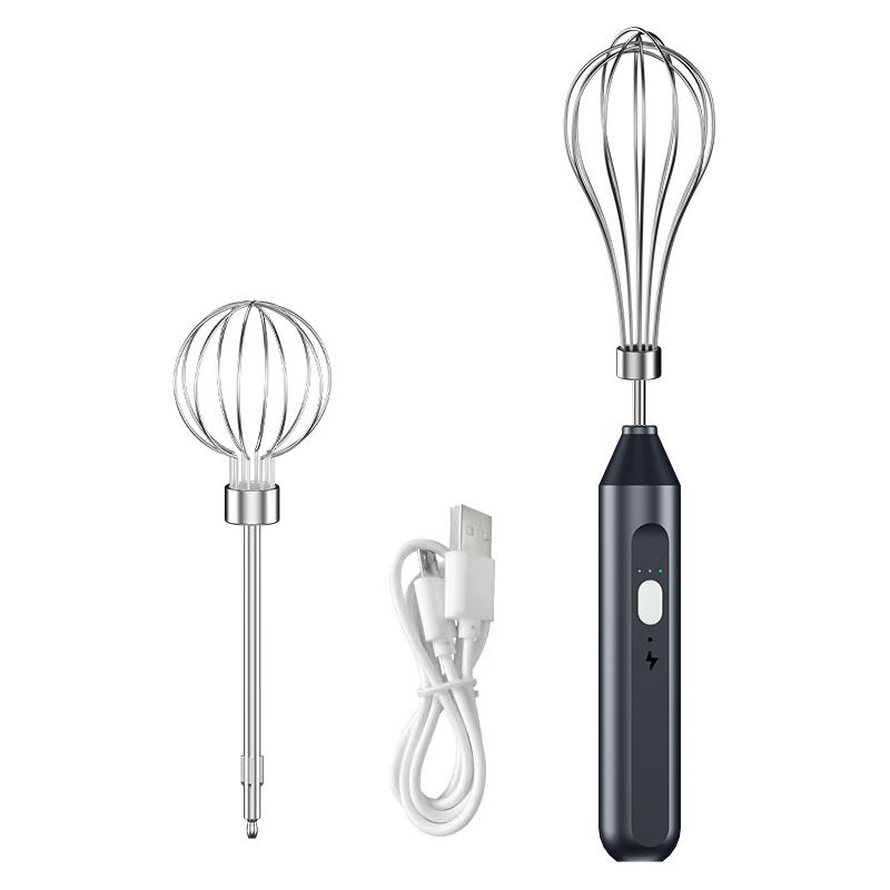 

Automatic wireless rechargeable whisk household multifunctional mixer baking and flour whipping handheld mixing stick чёрный