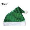 Christmas Photo Props Sequined Santa Hat for Adults, Sparkling Hat, Festive Party New Year Celebration with Pompom Holiday Costume Celebrations Family