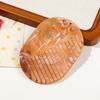 Marble Print Hair Comb Portable With Mirror Foldable Travel Makeup Mirror Acrylic Comb 2 In 1 For Women Hair Accessories