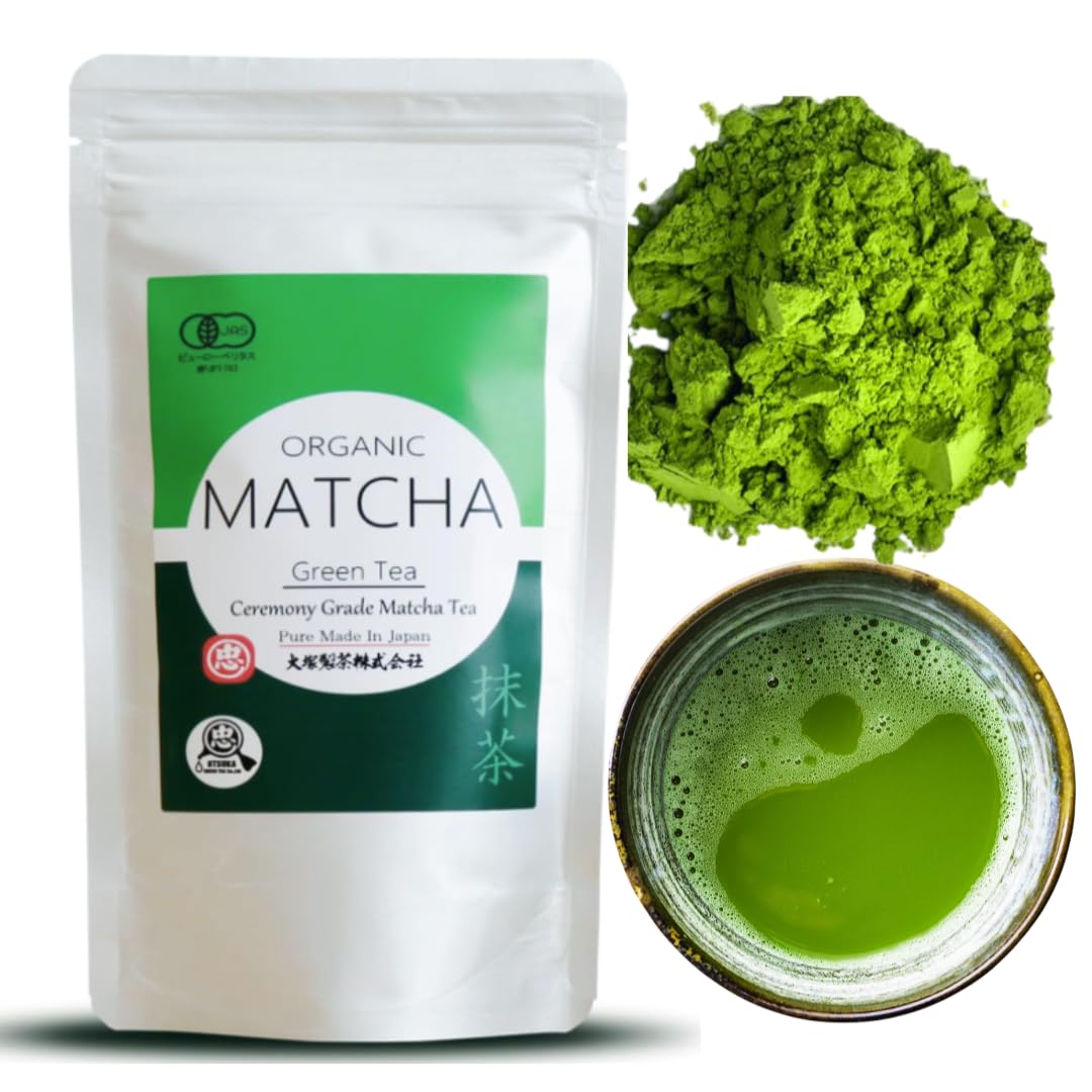 Otsuka Green Tea Organic Premium Established in Organic JAS 100g Pouch Co. Matcha, Domestic, Quality, 1869, Certified, Powdered,