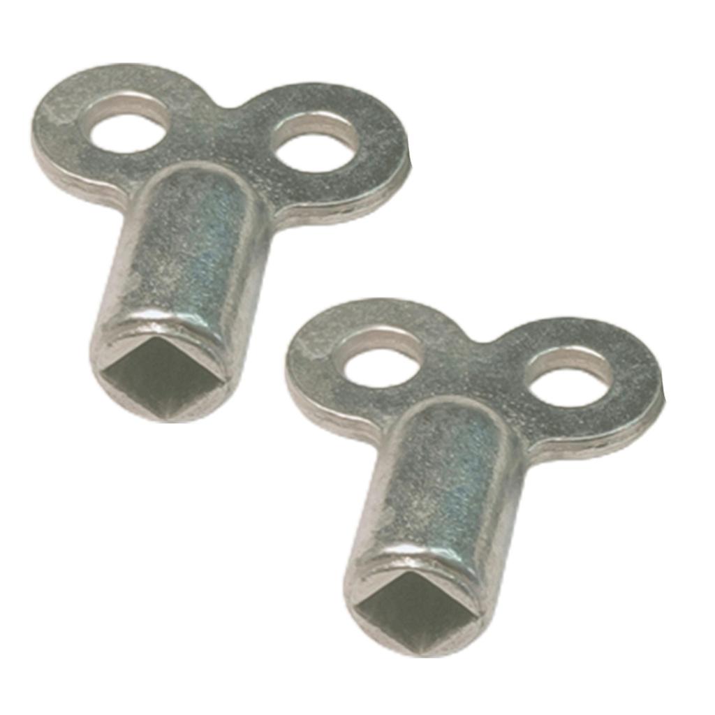 2 Stück Auslassventilschlüssel Unzerbrechliches Material Silber Vierkantaufnahme KTY