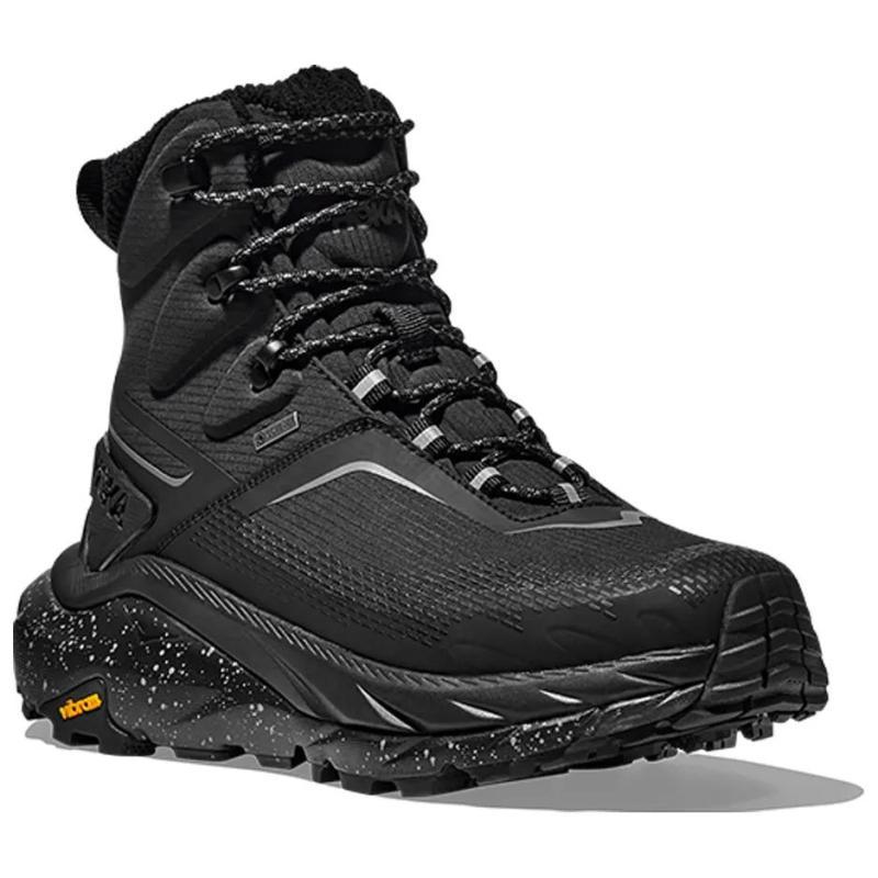 HOKA ONE ONE Kaha 2 Anti-Slip Wear-Resistant High-Top Trekking Shoes Women's Black Sneakers 1155195-BBLC