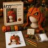 Halloween Cosplay Hat Kit Fantasy Hood Crochet Kit, Cute Animal DIY Dragon Unicorn Making Supplies Skull Earflap Craft for Adults, Handmade