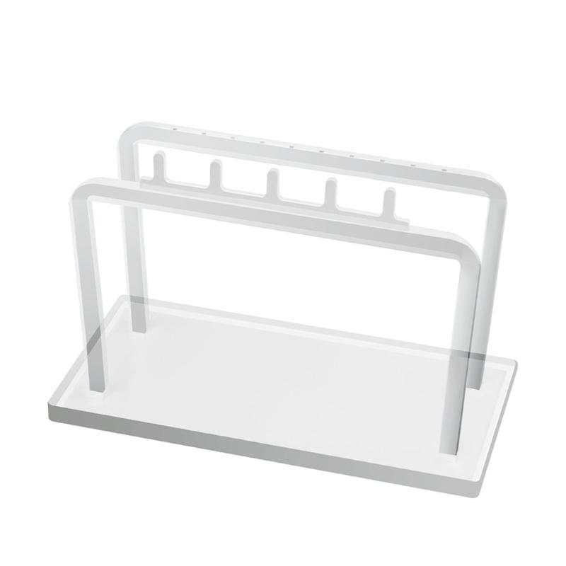 Clear Acrylic Jewelry Rack Needle-style Ear Nail Earring Shelf Earrings Display Board Necklace Display Rack for Women