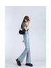 Women's High-Waisted Light Blue Micro-Flared Jeans - 2024 Spring/Autumn Versatile Long Pants.