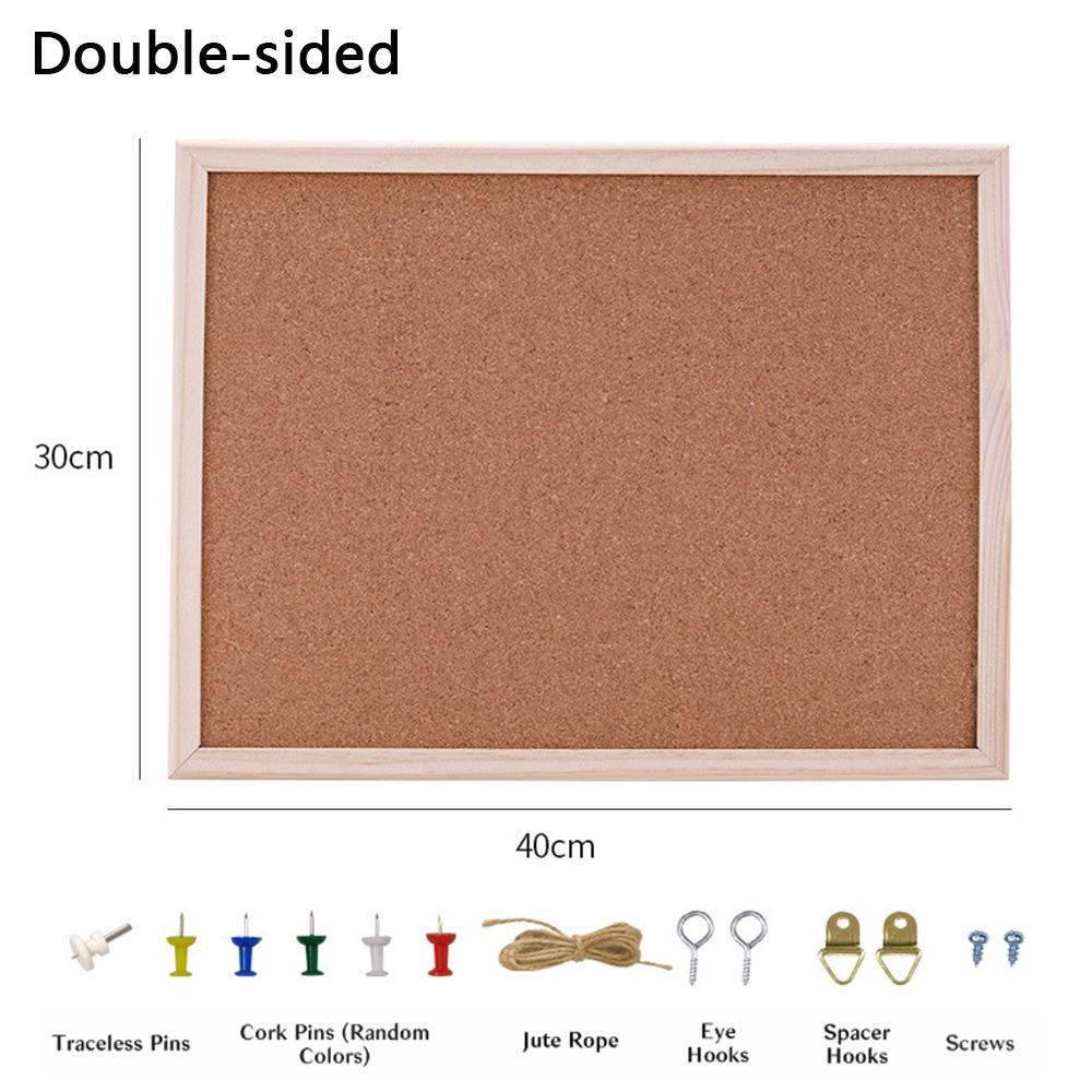 Wood Cork Display Panel Soft Memo Bulletin Board Home Decor Letter Message Boards