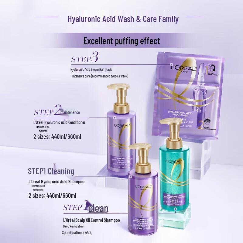 L'Oréal Purple Ampoule Hyaluronic Acid Shampoo