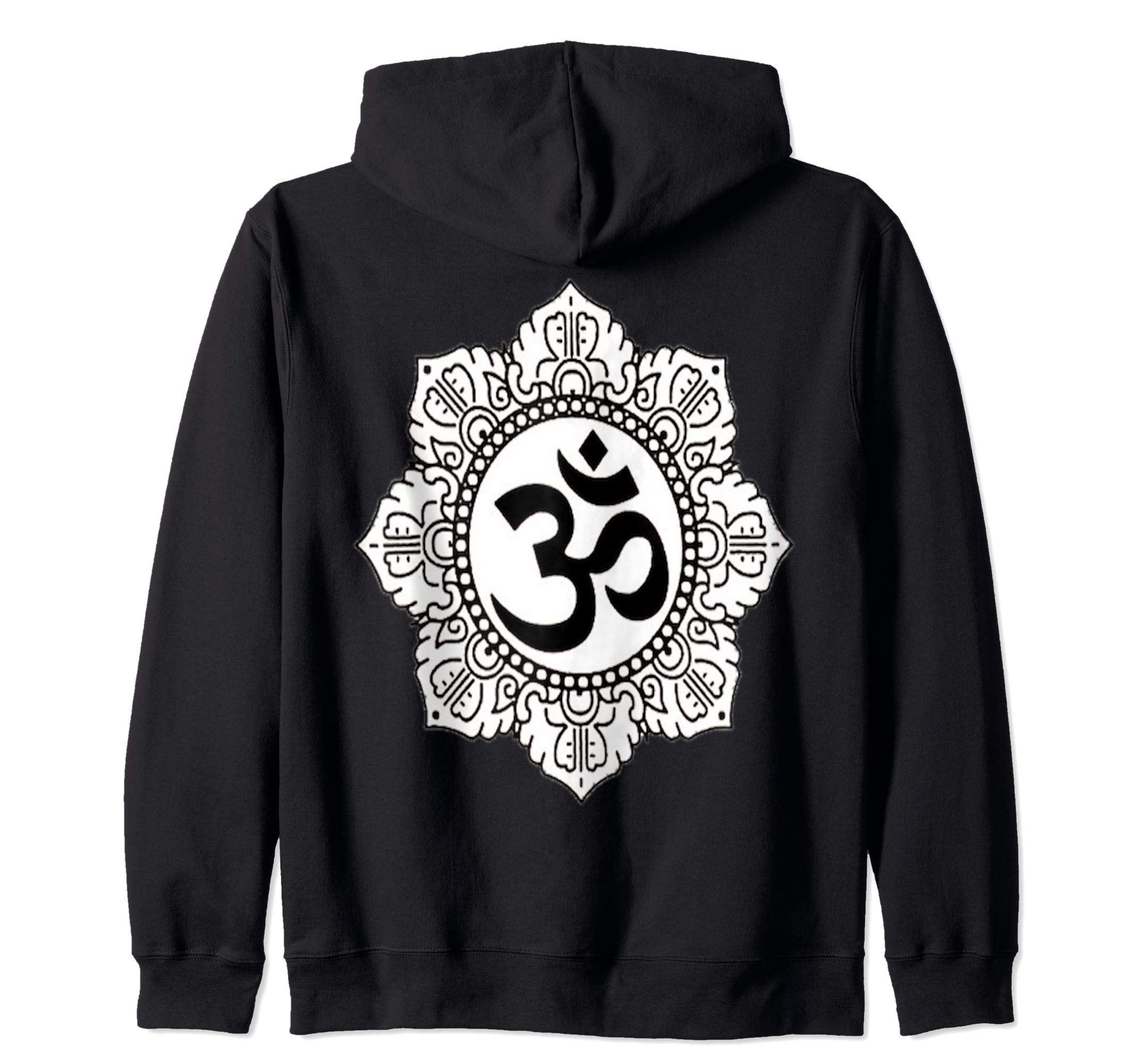 

OMT Shirt Gift Yoga Spiritual Mandala Meditation Charm Zip Hoodie чёрный