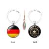 World Cup Top 32 National Flags & Team Emblems Double-sided Keychain