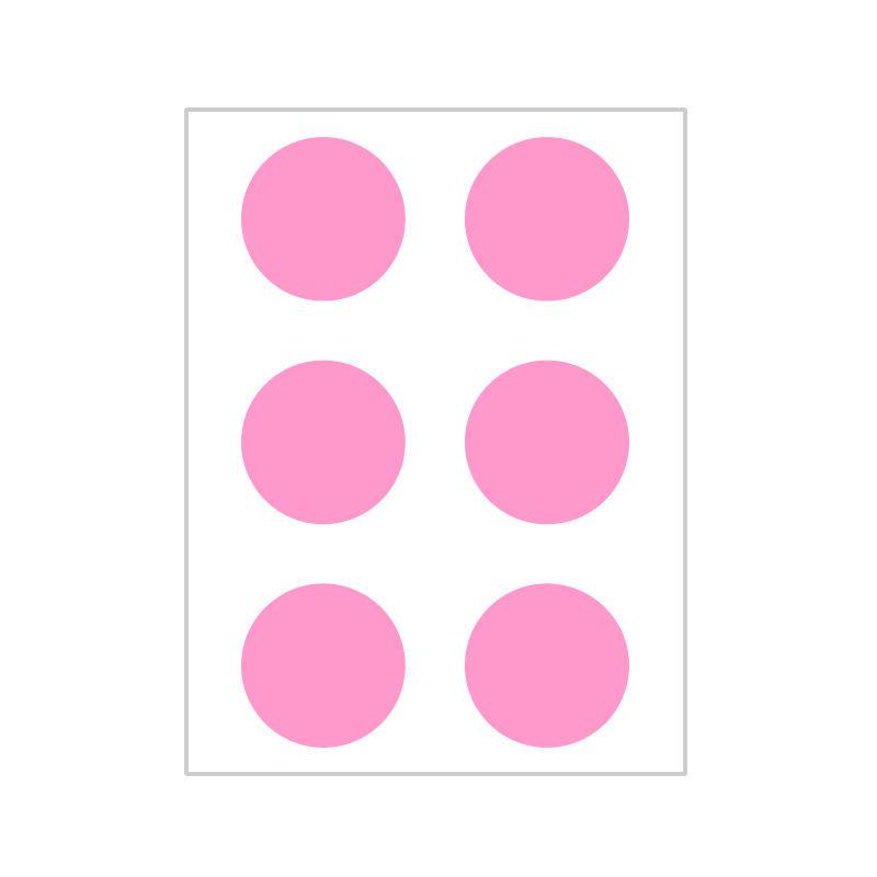 10 Colors Mixed Polka Dot Round Label Stickers: Small & Large, Red, Yellow, Blue, Green, Pink, White, Black, Orange