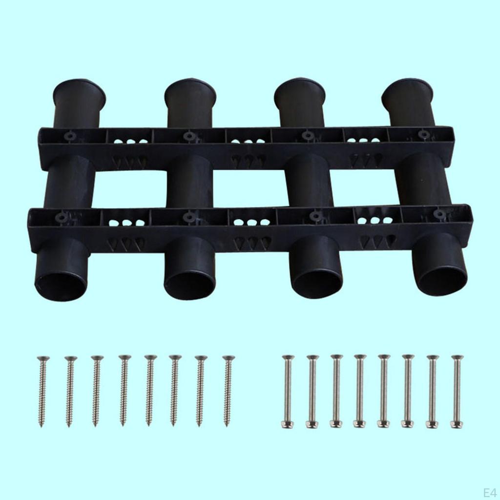 Angelrutenhalter für Boote - Hält 4 Ruten sicher