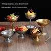 Multipurpose Stainless Steel Goblet for Serving Ice Cream and Fruit Desserts