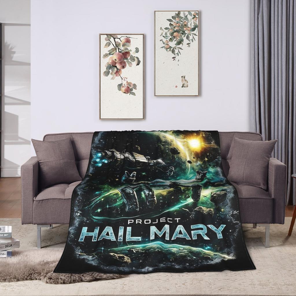 Project Hail Mary Plush Blankets Kids Flannel Bedding Throws For Outdoor Warm Soft Custom Quality Bedspread Gift