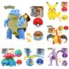 Pokemon Transforming Egg Figures Pikachu Charizard Bulbasaur Collectible Toys