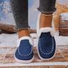 Women Shoes Sleeve Women's Boots Winter Round Toe Plush Fleece for Warmth Short Barrel Flat Large Size Snow Boots