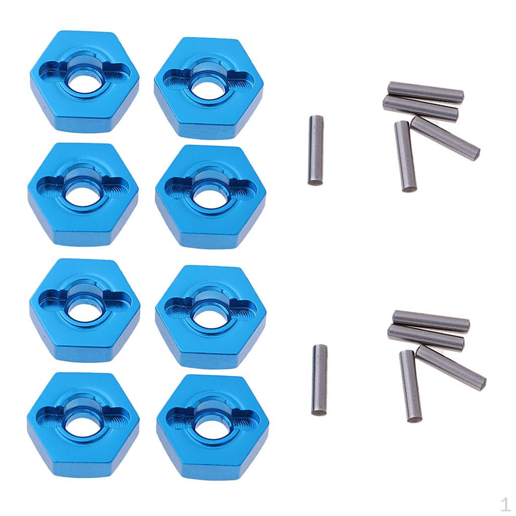 

Set of 8 Aluminum Hex Nuts for 12mm hub HSP 1:10 RC