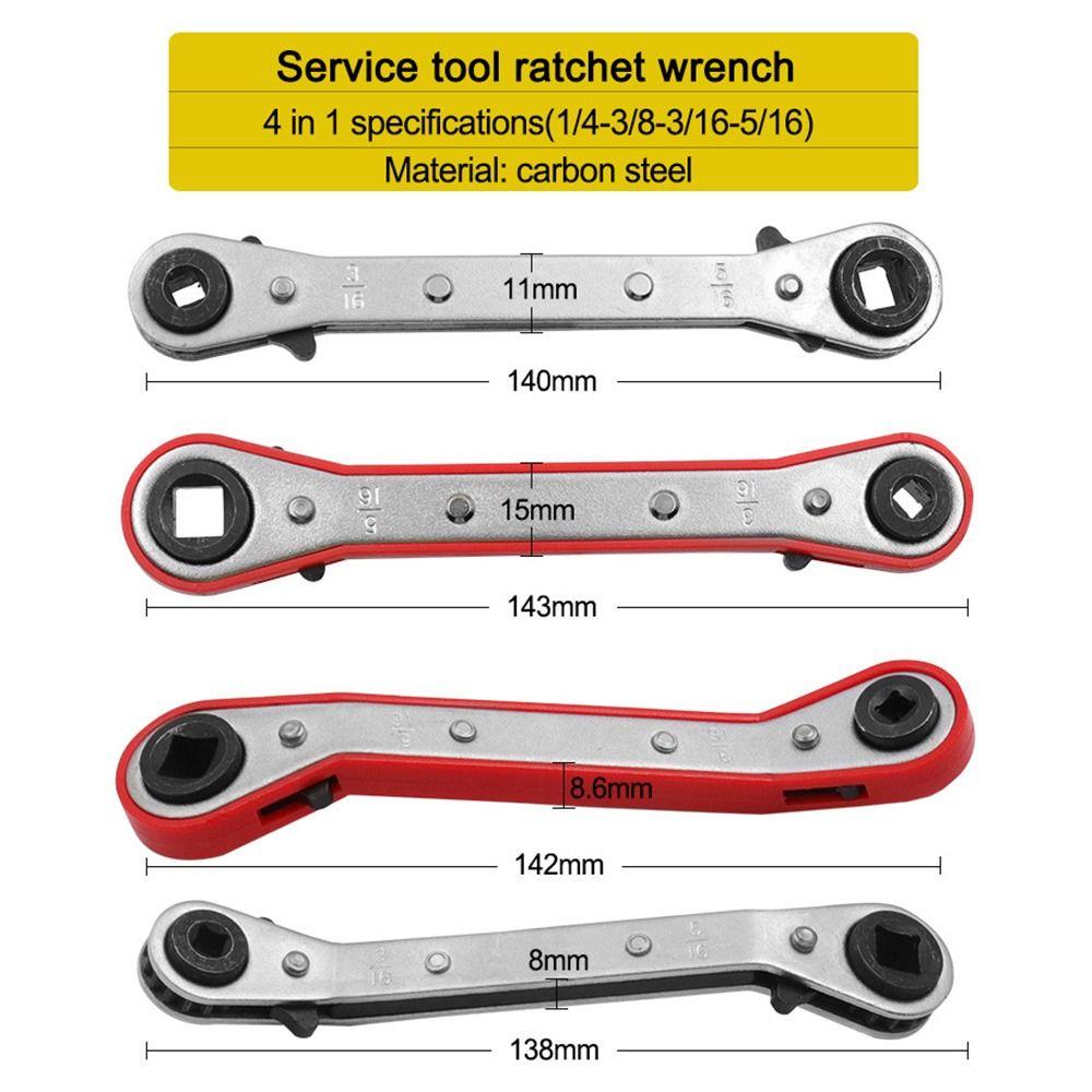 Reparatur Demontage Schraube Doppelkopf Vierkant Ratsche Wartungsschlüssel Kühlhaus-Schlüssel