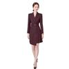 Spring & Autumn Professional Red Pleated Tie-Waist Mid-Length Women's Dress
