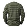 Chemise rayée à manches longues et demi-boutonnage pour homme