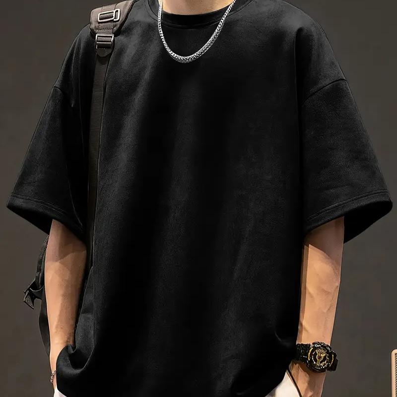 New Summer Men's Fashion T-shirt Personality Versatile Printed Men's T-shirt Top