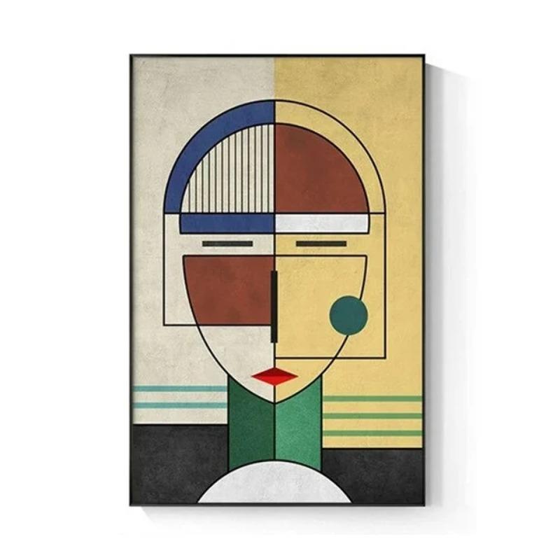 Severský Abstraktní Figura Geometrický Morandi Nástěnné Umění Plátno Obrazy Plakátové Tisky Estetický Moderní Obývací Pokoj Ložnice Domácí Dekorace