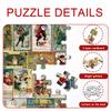 Christmas Gift 1000PCS Jigsaw Puzzles 24 Days Advents Calendar Festival Countdown Surprise Present Box For Kids Adults