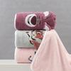 1 coral fleece bath towel, cute cartoon simple quick drying thick towel, absorbent adult wrap towel, bath towel