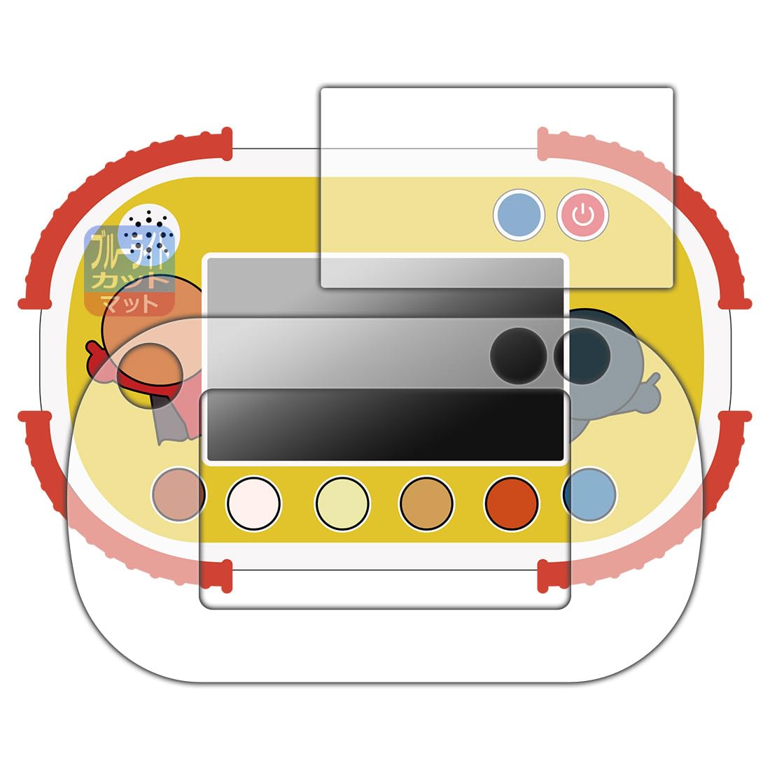 

PDA Kobo Anpanman Educational Pad for Years Old and Up Blue Light Cut Protective Film Made in Japan Touch! 1.5 [Reflection Reduction] [For