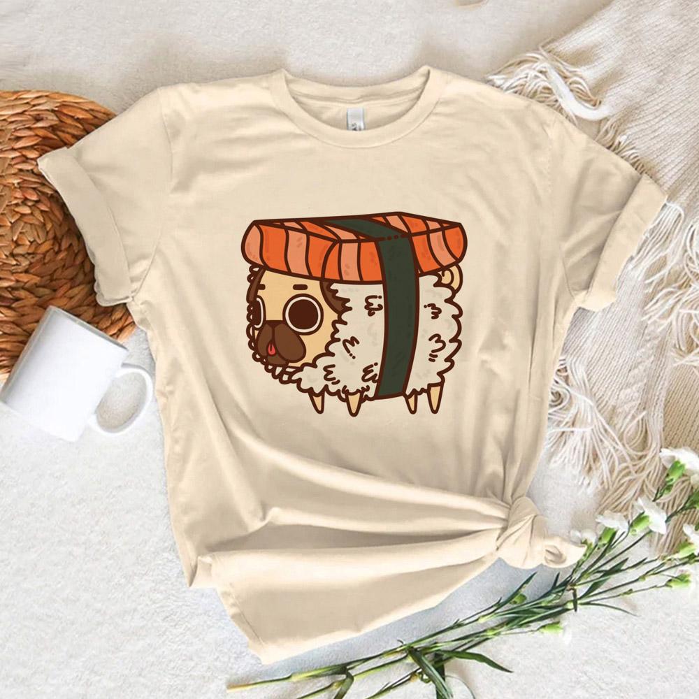 Sushi Top Women Harajuku Japanese Funny T Shirt Girl Streetwear Clothing