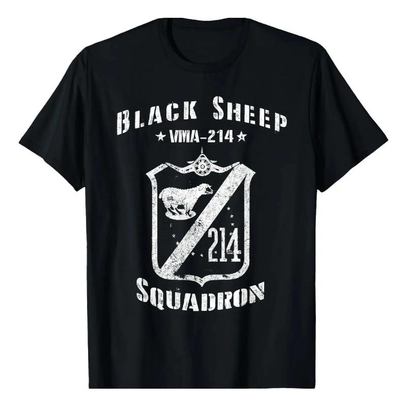 Camiseta Vintage Black Sheep Squadron Vma-214 De La Segunda S разноцветный