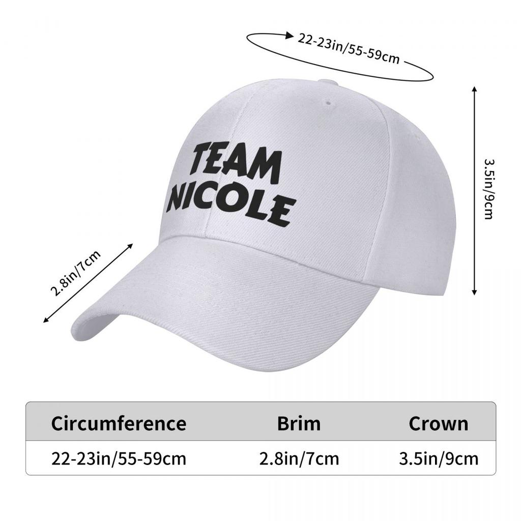 Funny Team Nicole Baseball Cap Military Cap Man Unisexs Cap Women'S