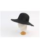 Summer Black Round Panama Hat