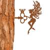 Pretty Elf On Branch Steel Silhouette Metal Wall Art Bring a Sense of Magic and Wonder Areas with This Enchanting Metal Wall Art