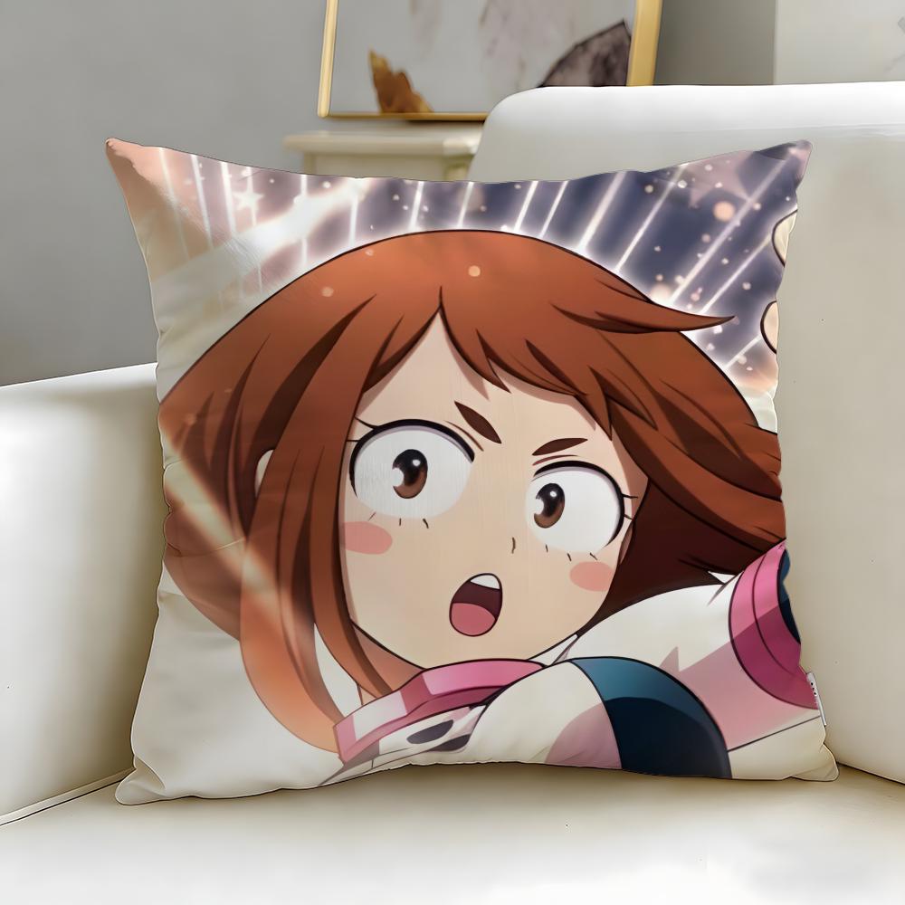 popular anime My Hero Academia Cushion Cover Soft & Easy-Wash Pillow Case – Versatile for Couch, Bed, Travel and Office