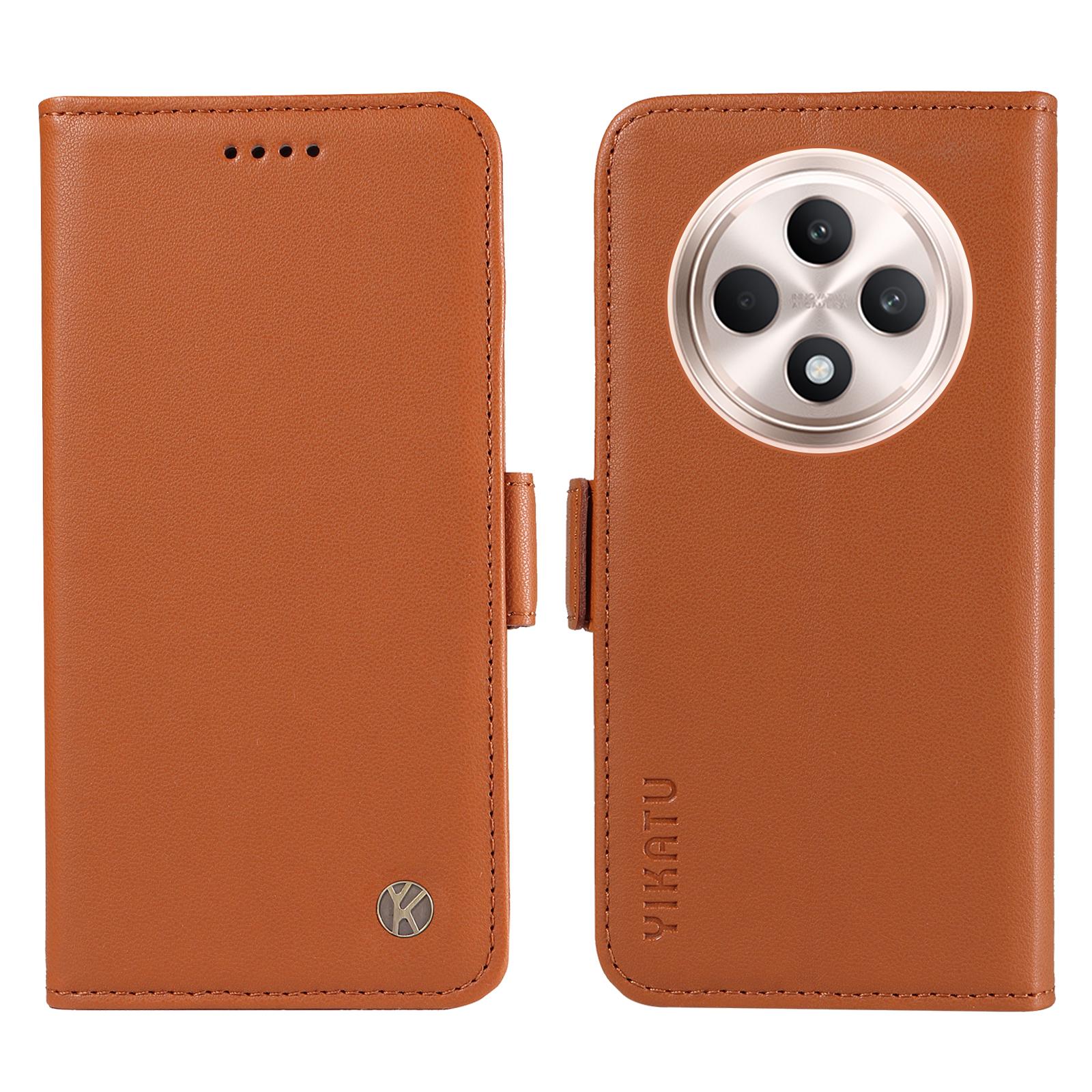 

YIKATU YK-003 For Oppo Reno12 F 4G Case Wallet Leather Phone Cover Sided-Magnetic Clasp F
